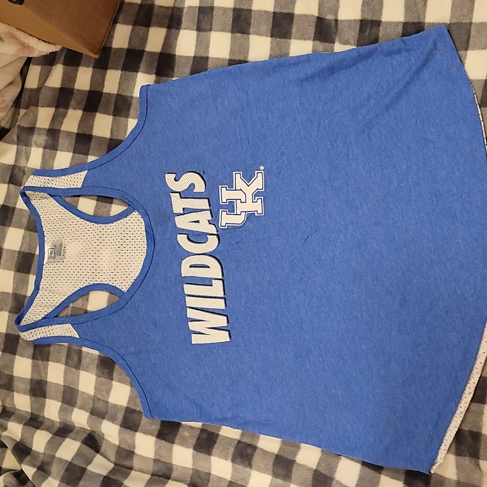 UK wildcats blue tank top size XL